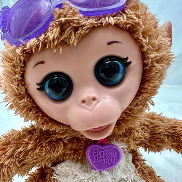 Hasbro FurReal Friends Baby Cuddles Giggly Monkey 2013 8" Toy Tested & Works - Picture 8 of 10